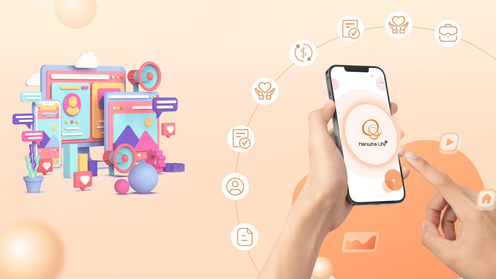 RA MẮT PHIÊN BẢN MỚI CỦA LIME - ỨNG DỤNG HANWHA LIFE+ “DIỆN MẠO MỚI. ĐA TIỆN ÍCH. XỨNG TẦM TRẢI NGHIỆM!” Từ đầu tháng 12/2023, Hanwha Life chính thức cho ra mắt ứng dụng (app) Hanwha Life+, là phiên bản nâng cấp thay thế ứng dụng LIME ra mắt trước đó. Bên cạnh diện mạo và tên gọi mới gia tăng sự tin cậy, ứng dụng Hanwha Life+ còn ra mắt nhiều tiện ích vượt trội giúp mang đến người dùng những trải nghiệm tiện lợi, đơn giản, chủ động và tiết kiệm thời gian hơn.