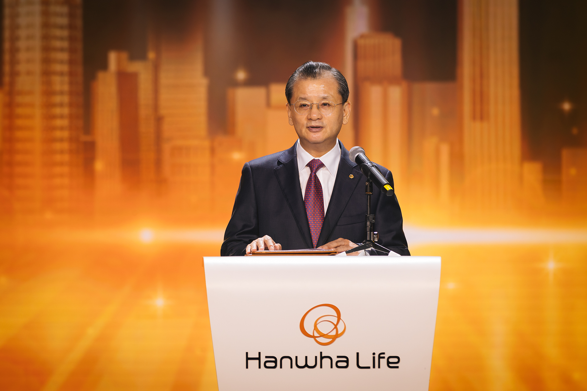 Ông Yeo Seung Joo, Tổng Giám đốc Tập đoàn Hanwha Life phát biểu tại sự kiện ngày 18/08/2023