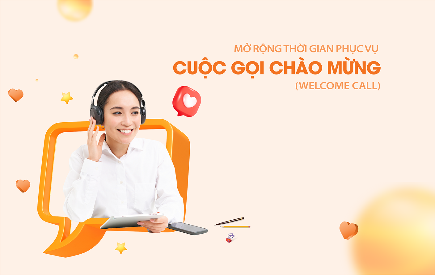 Với mong muốn đem đến sự an tâm cho Quý Khách hàng, cũng như hiểu rằng “thời gian là vàng”, từ ngày 22/11/2023, Hanwha Life Việt Nam hân hoan tăng cường phục vụ Welcome Call. 